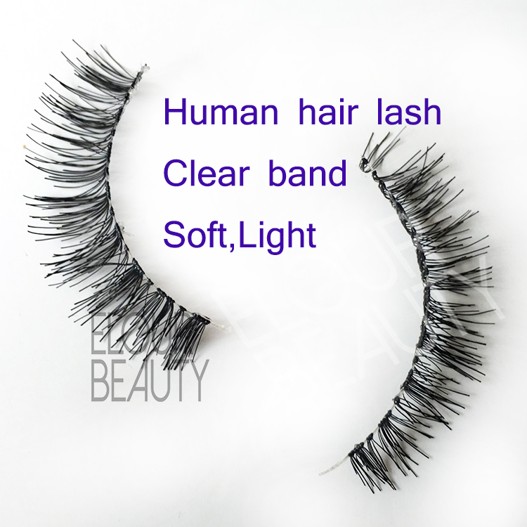 Private label human hair eyelashes make eyelash growth naturally ES34